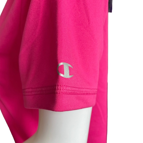 Champion Women’s Size S open Back Athlete Loose Casual Short Sleeve T-Shirt Pink - Picture 11 of 12